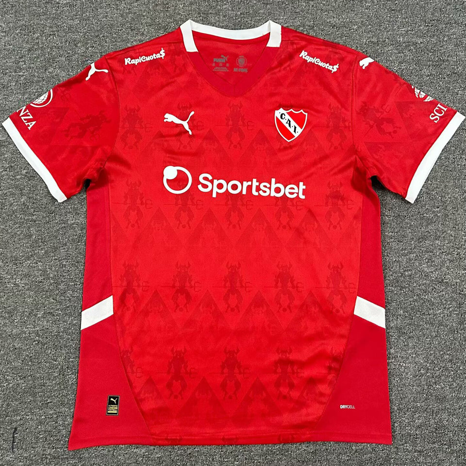 jersey 2025/26 club atlético independiente local manga corta versión fan