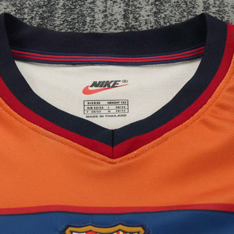 jersey 1998/1999 barcelona tercero manga corta niño retro