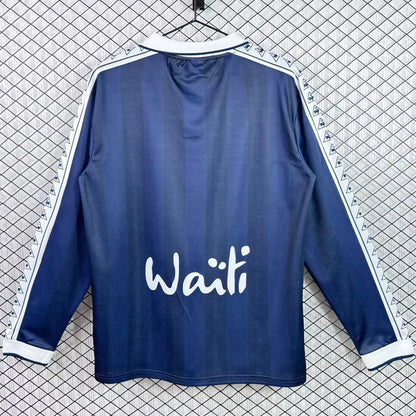Jersey 1996/1997 FC Girondins de Bordeaux Local Manga larga Versión Fan Retro