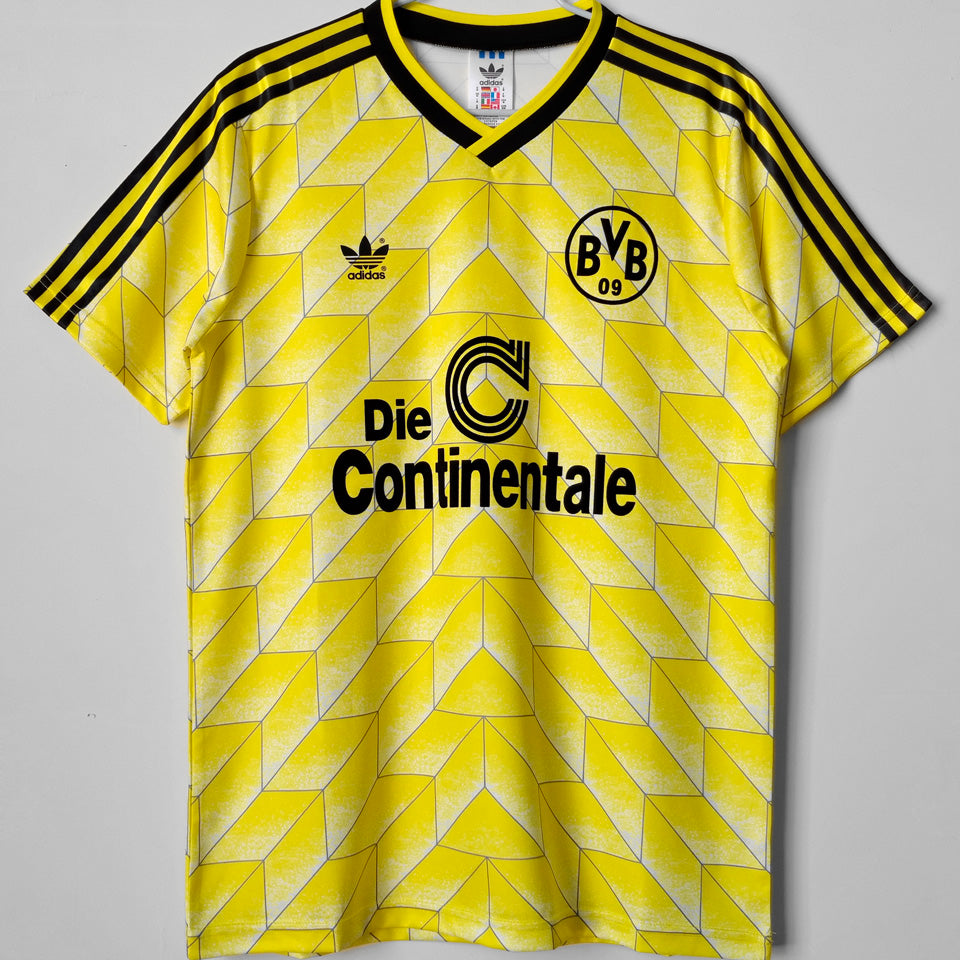 jersey 1988 borussia dortmund local manga corta versión fan retro