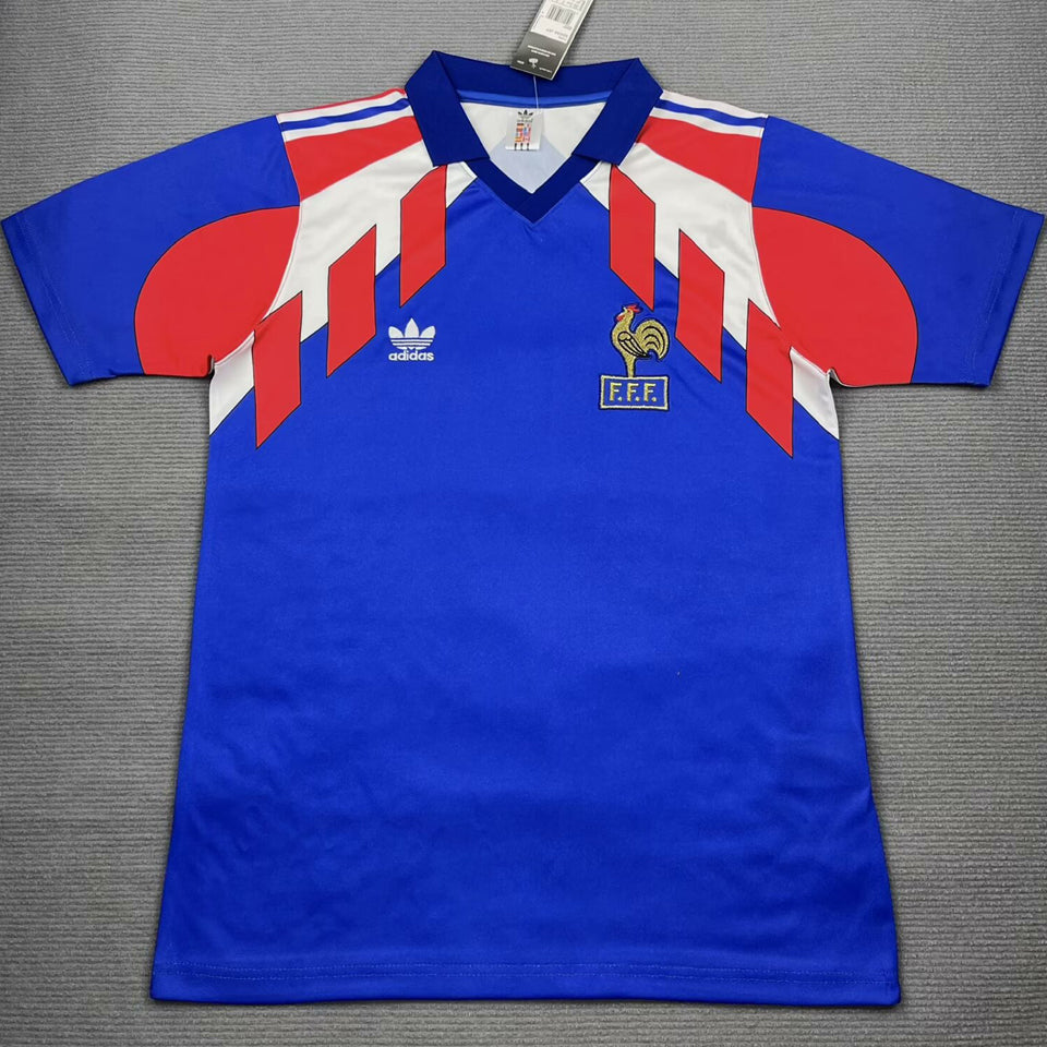 1990/91 francia local versión fan selecciones retro