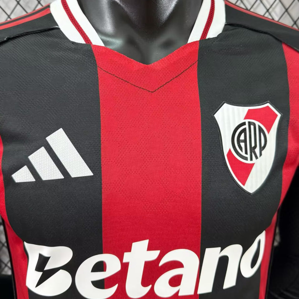 jersey 2025/26 river plate visitante manga larga versión jugador