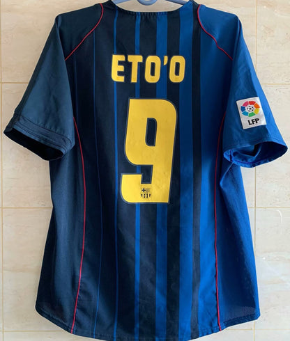 Jersey 2004/05 Barcelona Visitante Manga corta Versión Fan Retro