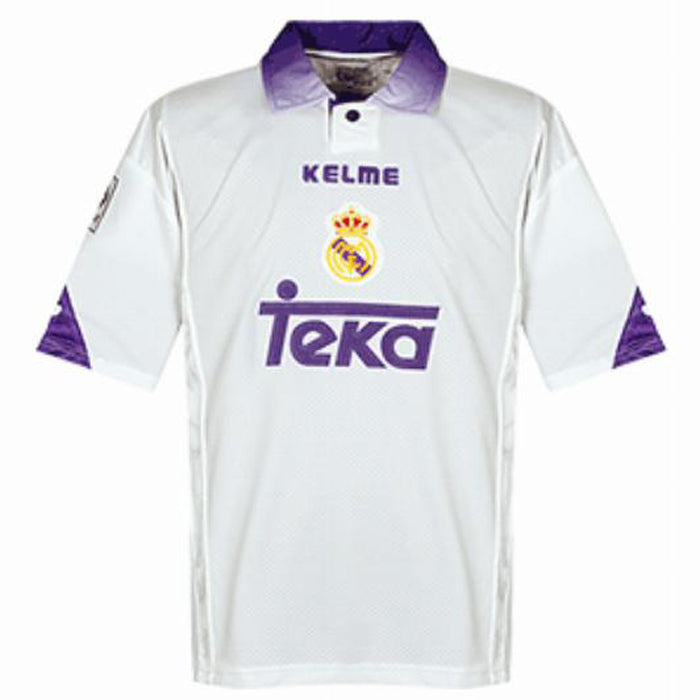 jersey 1997/98 real madrid local manga corta versión fan retro