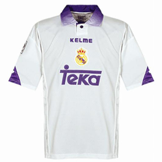Jersey 1997/98 Real Madrid Local Manga corta Versión Fan Retro