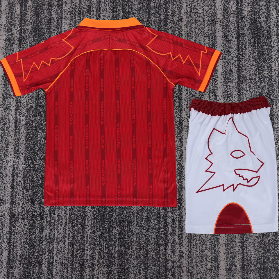 jersey 1999/2000 roma local manga corta niño retro