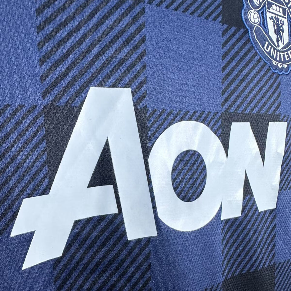 jersey 2013/14 manchester united visitante manga larga versión fan retro