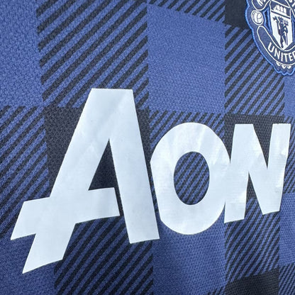 Jersey 2013/14 Manchester United Visitante Manga larga Versión Fan Retro