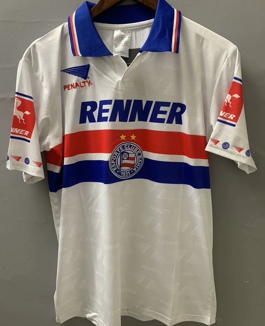 Jersey 1996 Bahia Local Manga corta Versión Fan Retro