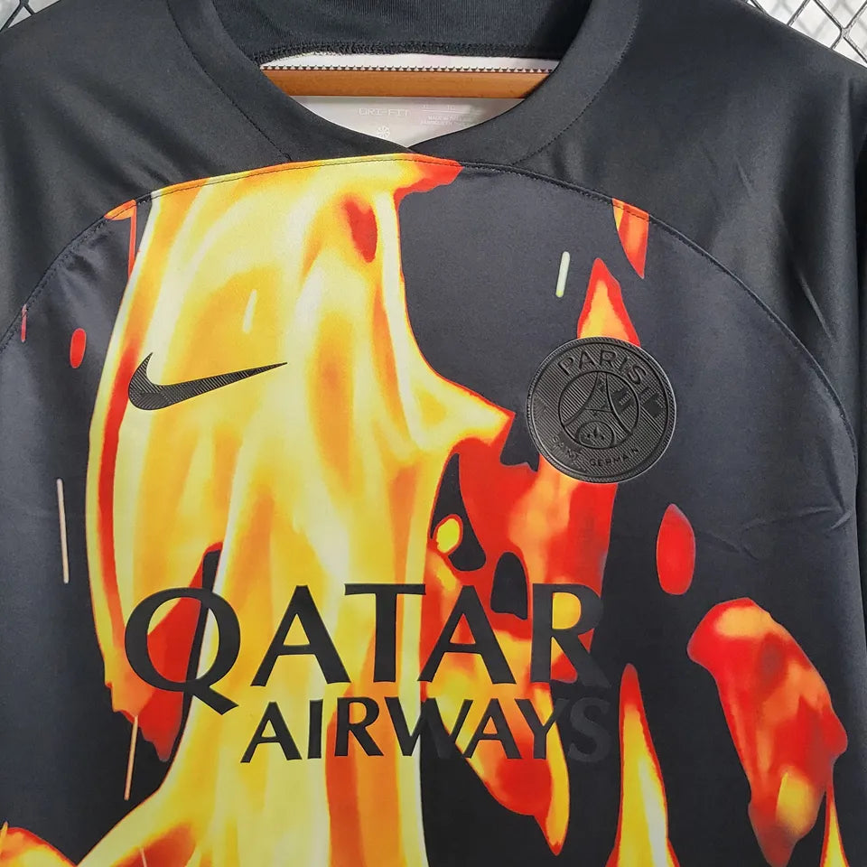 Jersey 2023/24 PSG Flame Especial Manga corta Versión Fan