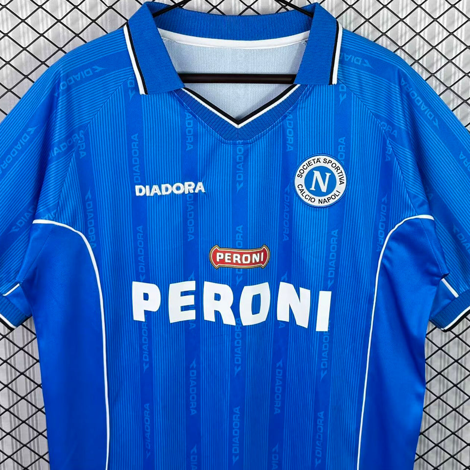 jersey 2000/2001 napoli local manga corta versión fan retro