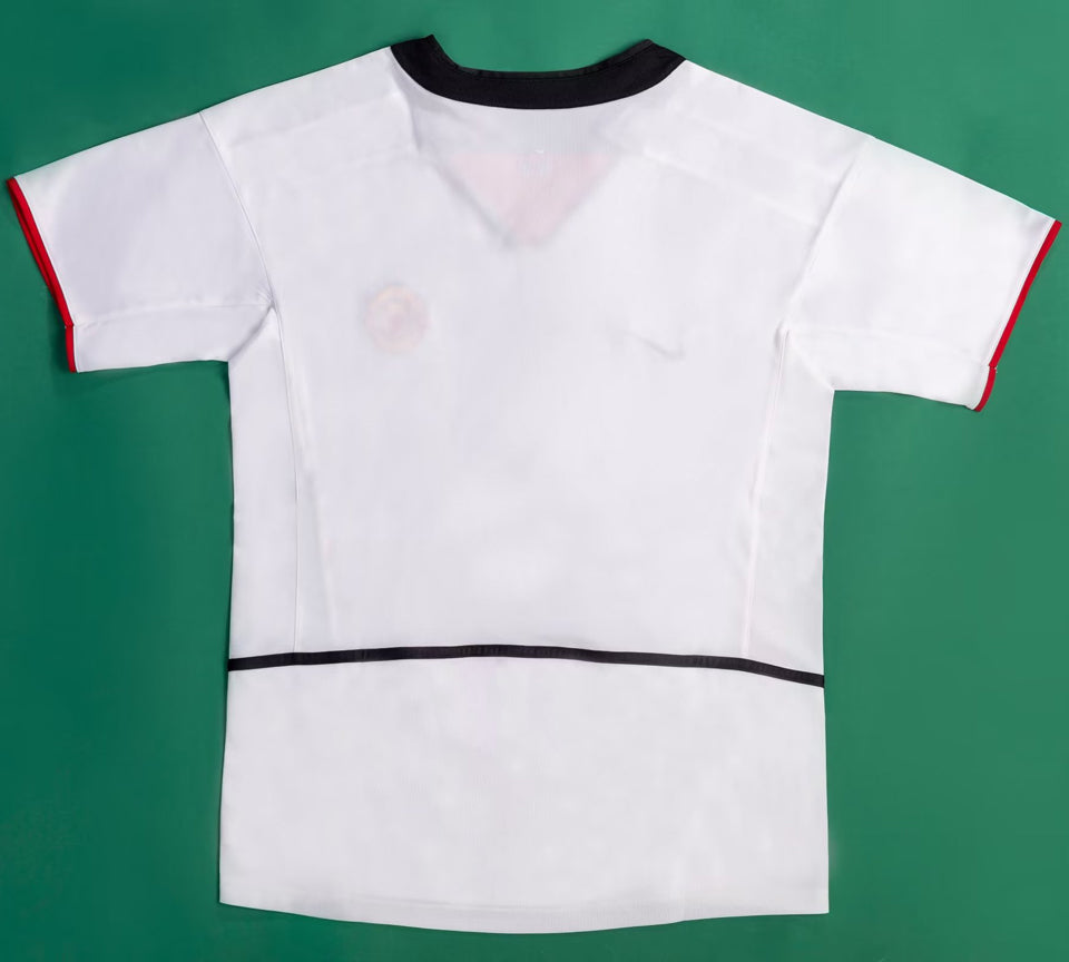 jersey 2002/03 manchester united visitante manga corta versión fan retro