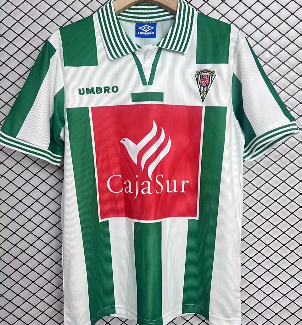 jersey 1998/99 córdoba local manga corta versión fan retro