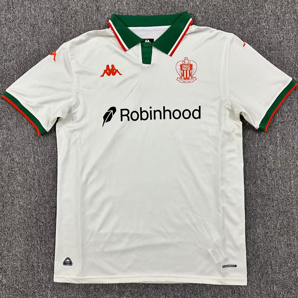 Jersey 2025/26 Nice Visitante Manga corta Versión Fan