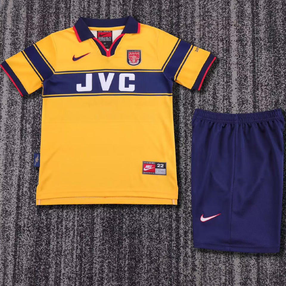 jersey 1995/97 arsenal visitante manga corta niño retro