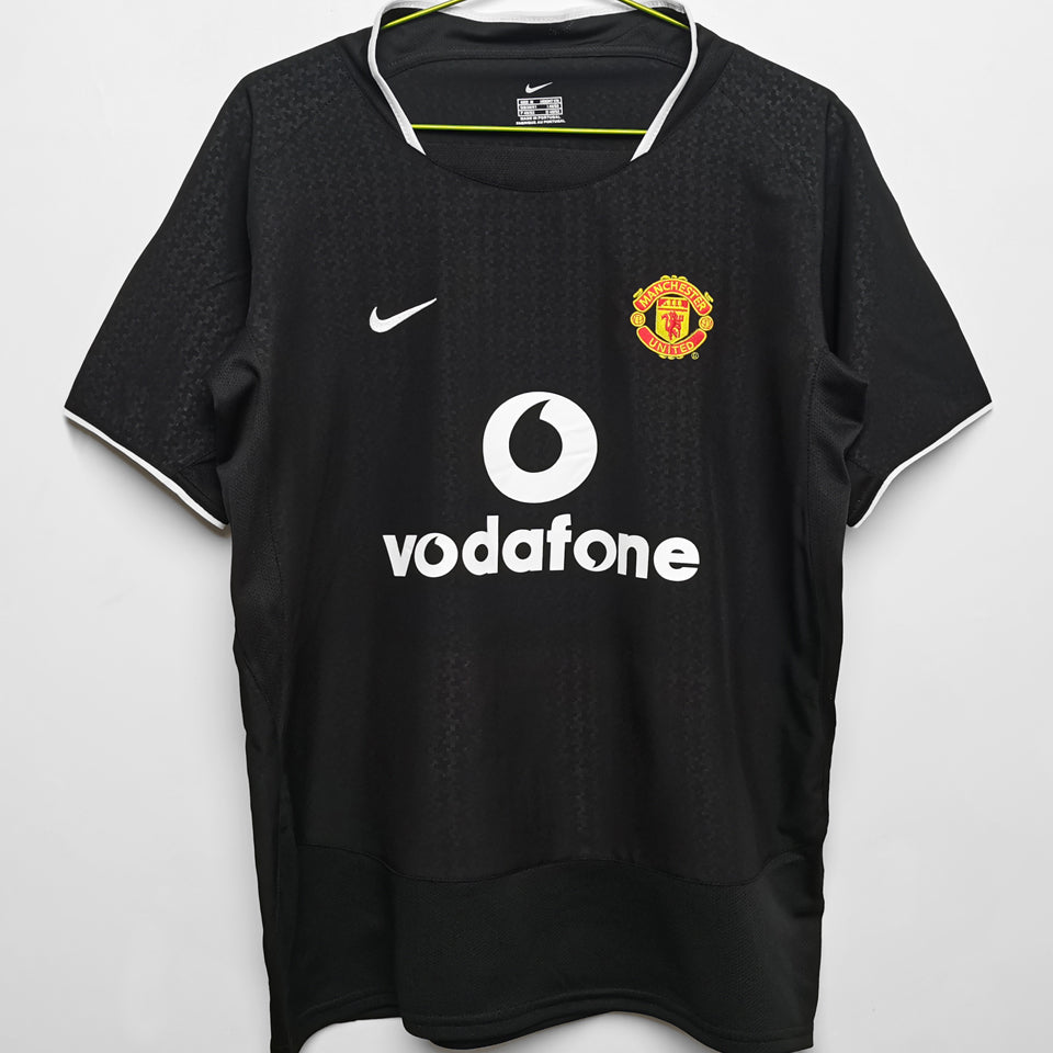 jersey 2003/04 manchester united visitante manga corta versión fan retro