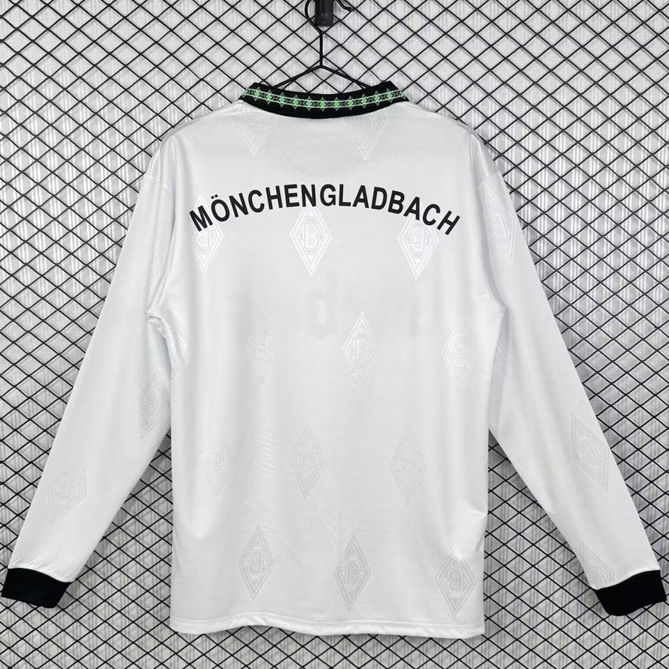 jersey 1995/1996 monchengladbach local manga larga versión fan retro
