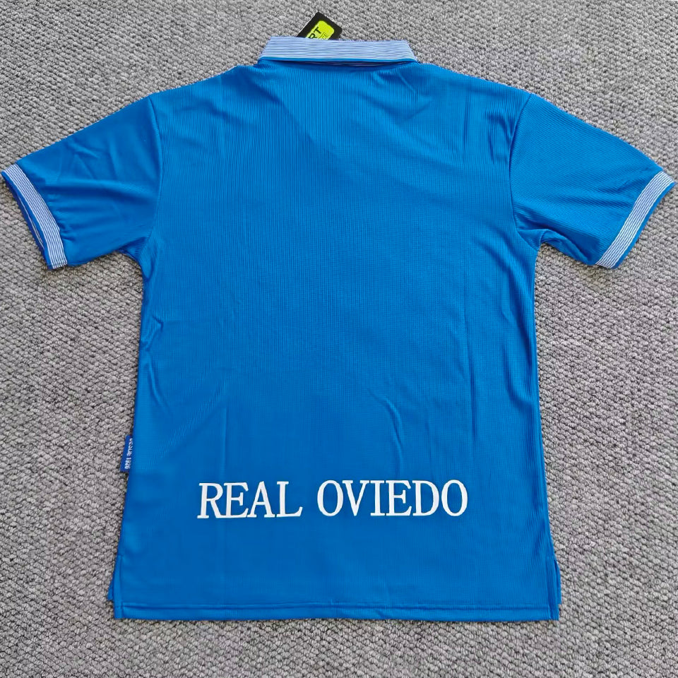 jersey 1996/1997 real oviedo local manga corta versión fan retro