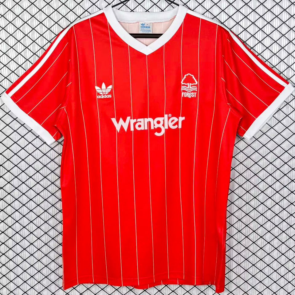 jersey 1982/1984 nottingham local manga corta versión fan retro