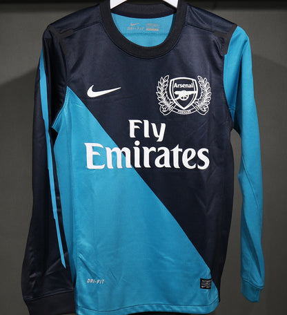 Jersey 2011/12 Arsenal Visitante Manga larga Versión Jugador Retro