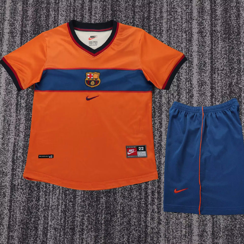 jersey 1998/1999 barcelona tercero manga corta niño retro