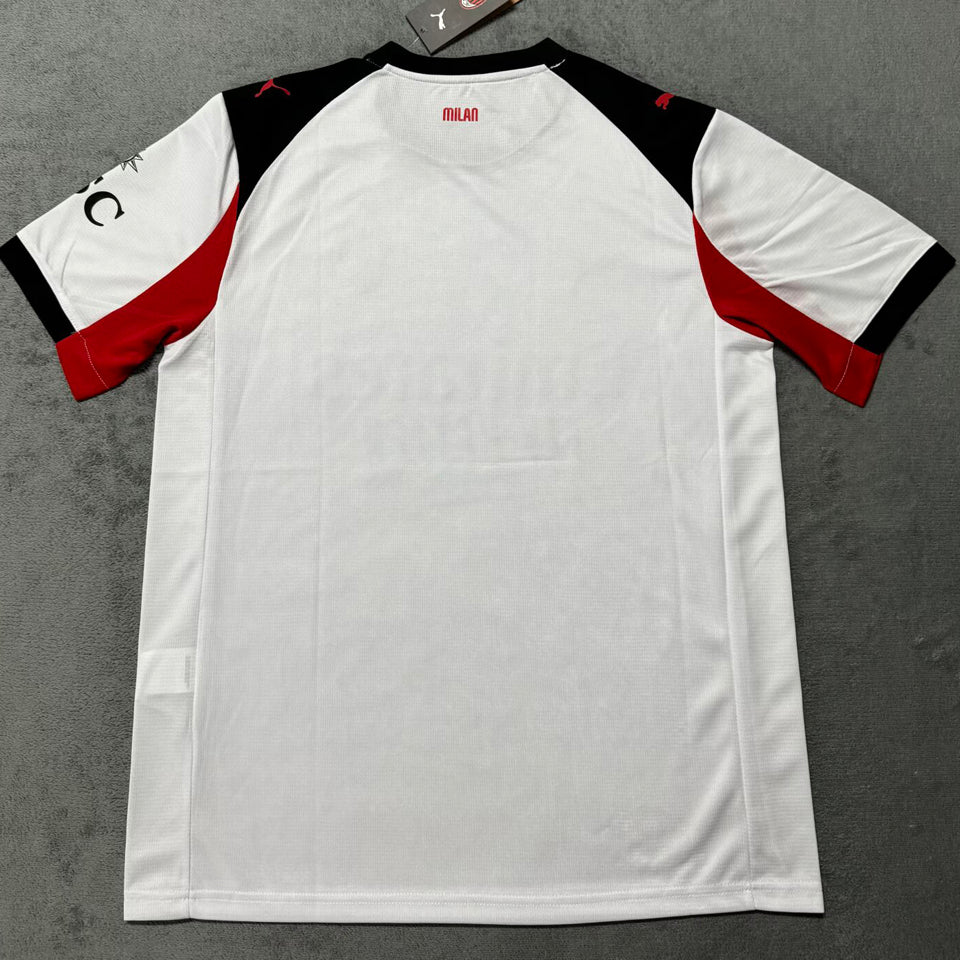 jersey 2025/26 ac milan visitante manga corta versión fan