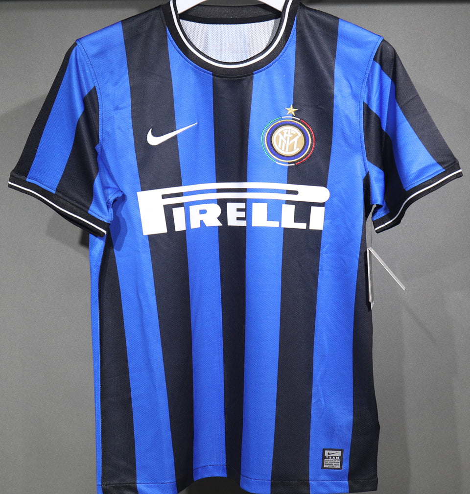 jersey 2009/10 inter milan local manga corta versión jugador retro