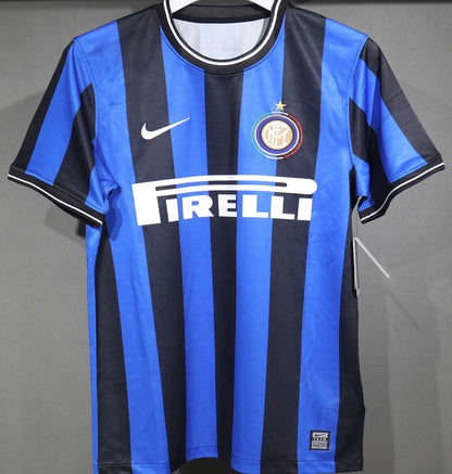 Jersey 2009/10 Inter Milan Local Manga corta Versión Jugador Retro