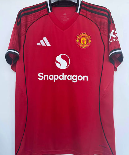 Jersey 2025/26 Manchester United Local Manga corta Versión Fan