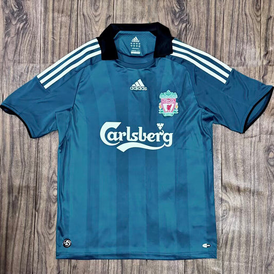 Jersey 2008/2009 Liverpool Visitante Manga corta Versión Fan Retro