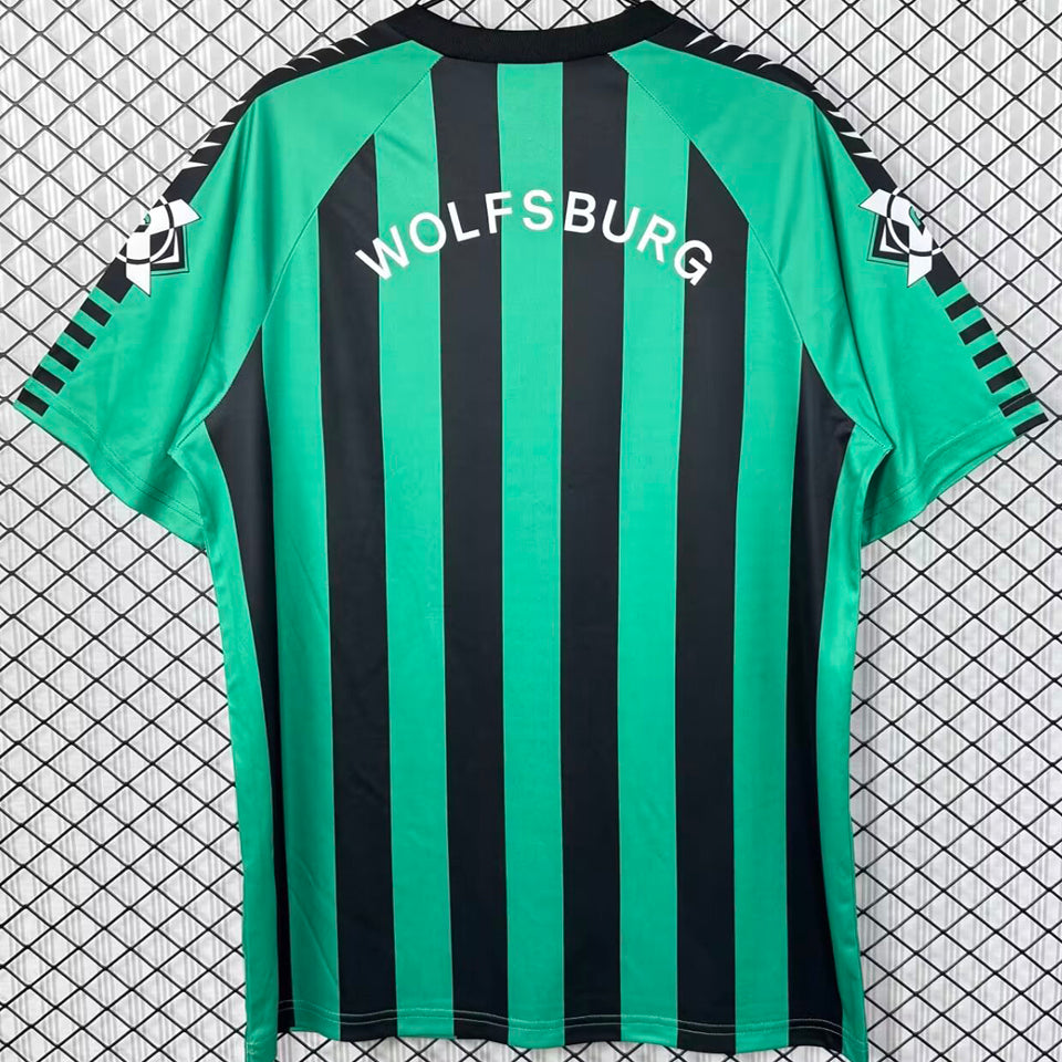 jersey 1994/1995 wolfsburg visitante manga corta versión fan retro