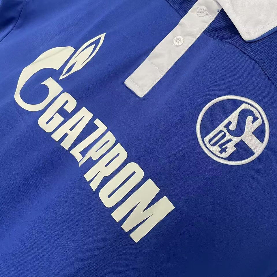 jersey 2010/11 schalke 04 local manga corta versión fan retro