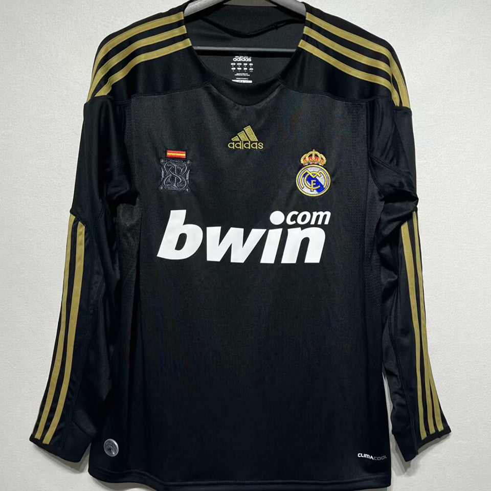 jersey 2009/10 real madrid visitante manga larga versión fan retro