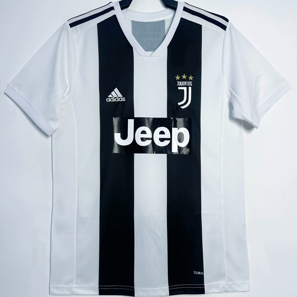 jersey 2018/19 juventus local manga corta versión fan retro