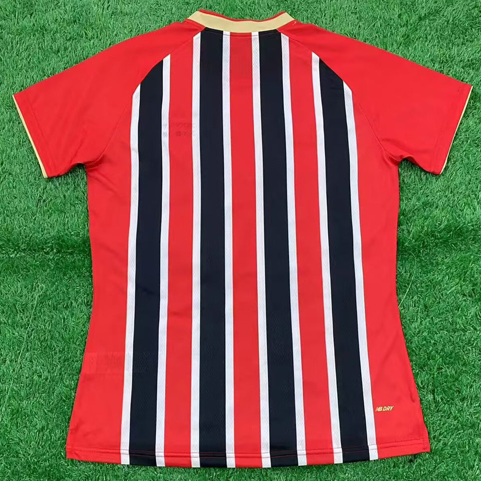 jersey 2025/26 sao paulo visitante manga corta mujer