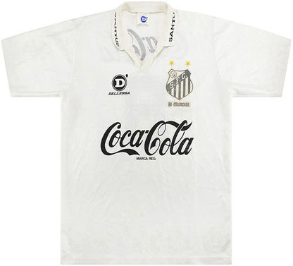 Jersey 1993/94 Santos Local Manga corta Versión Fan Retro