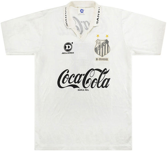 Jersey 1993/94 Santos Local Manga corta Versión Fan Retro