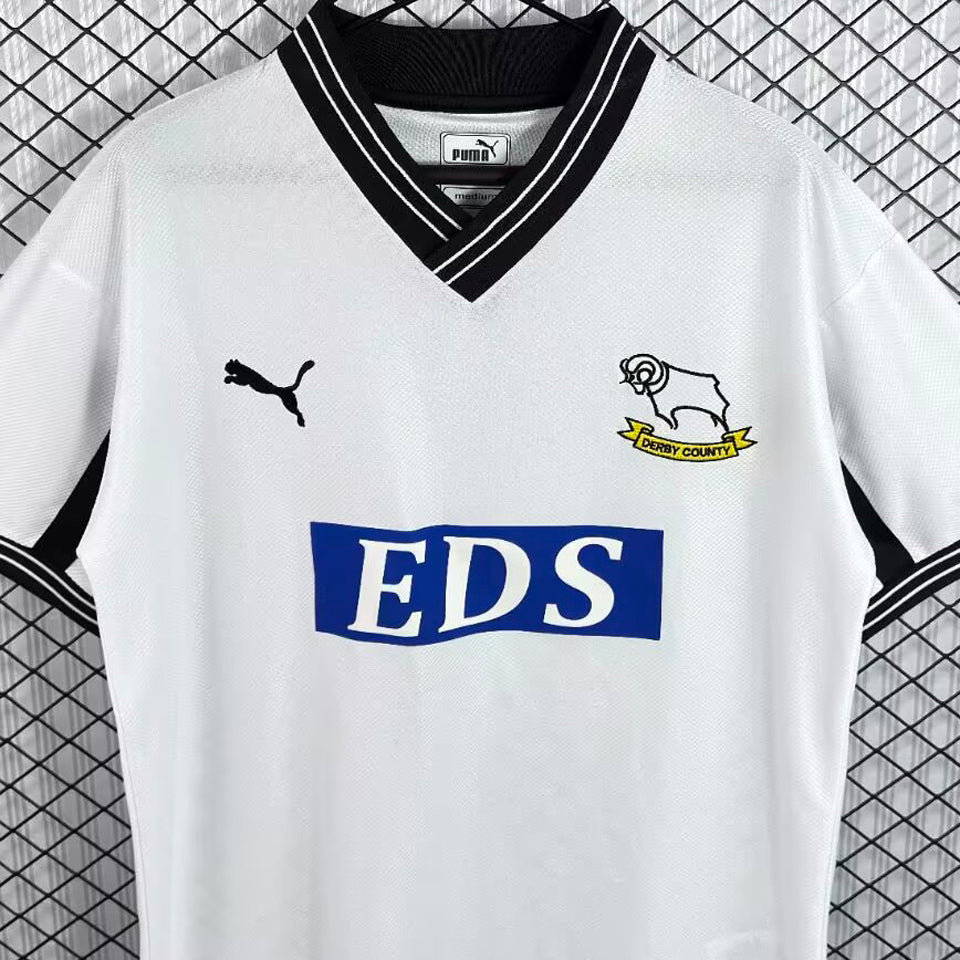 jersey 1999/2001 derby county local manga corta versión fan