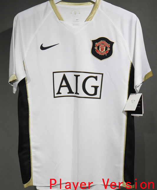 Jersey 2006/07 Manchester United Visitante Manga corta Versión Jugador Retro
