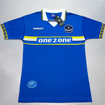 Jersey 1997/99 Everton Local Manga corta Versión Fan Retro