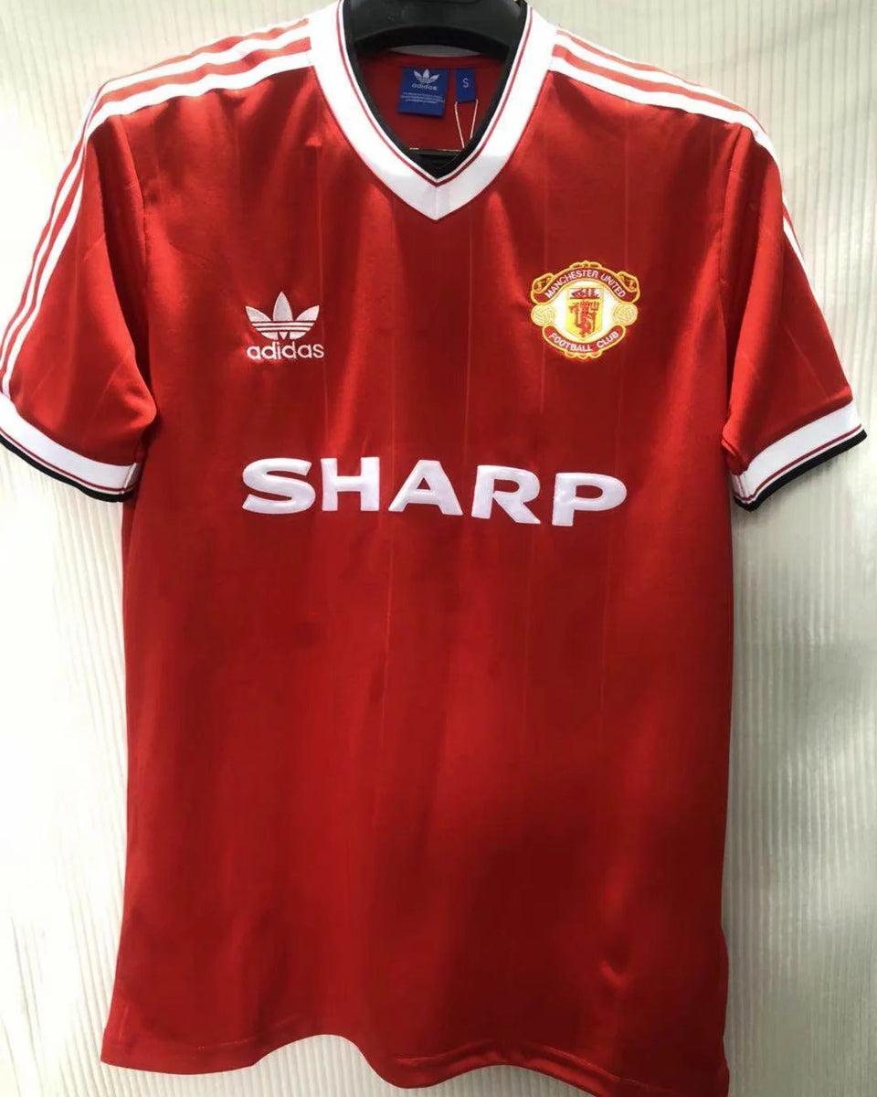 Jersey 1984 Manchester United Local Manga corta Versión Fan Retro