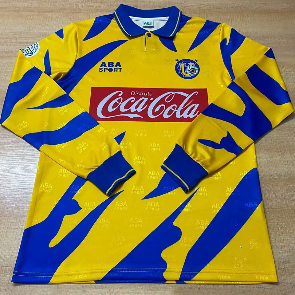 jersey 1995/96 tigres local manga larga versión fan retro