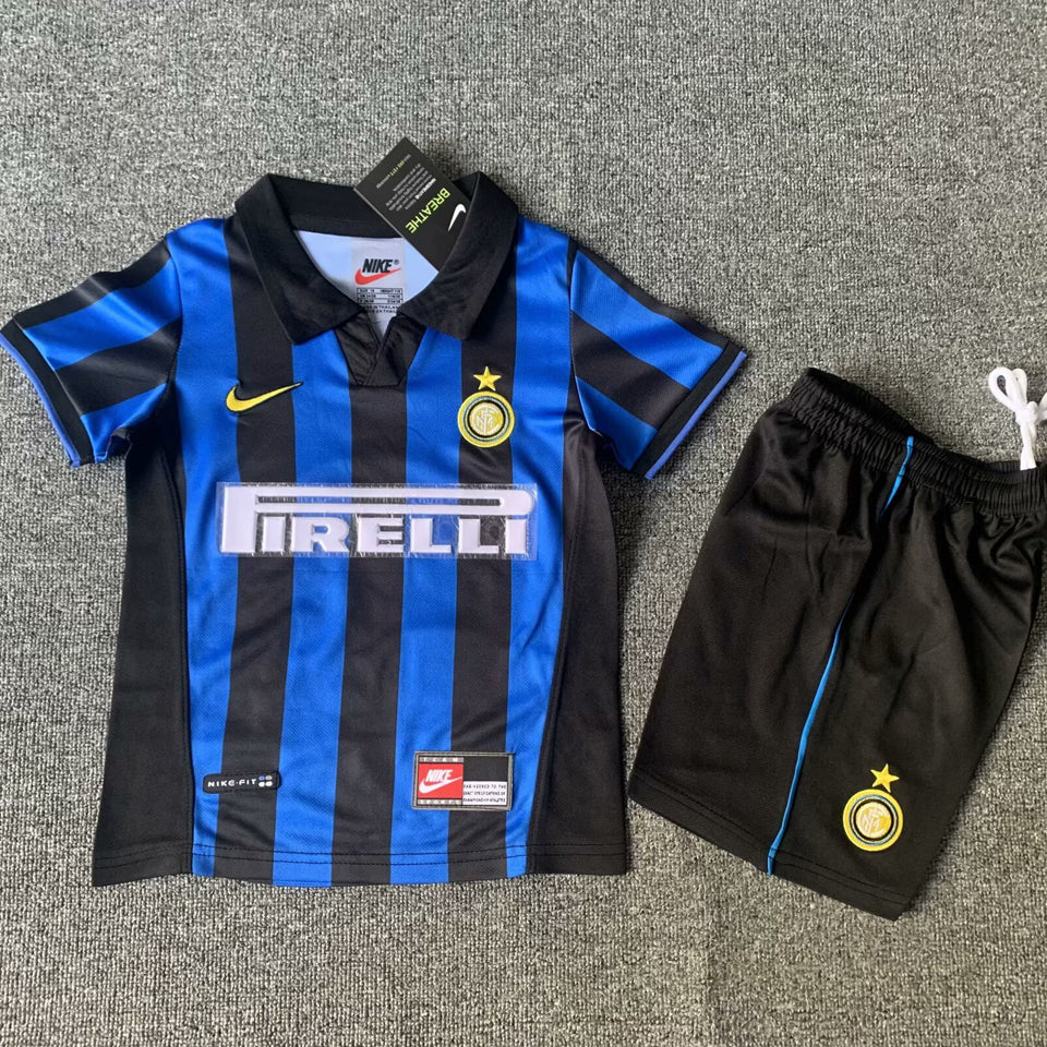 jersey 1998/99 inter milan local manga corta niño retro