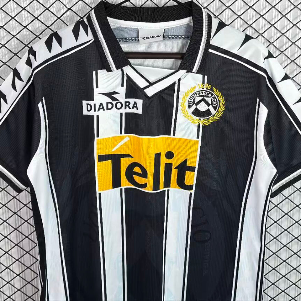 jersey 1999/2000 udinese local manga corta versión fan retro