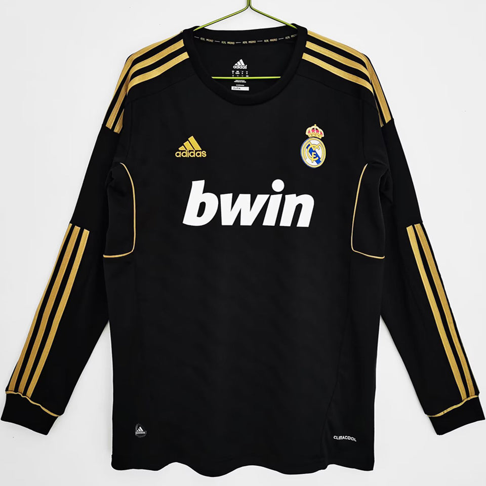jersey 2011/12 real madrid visitante manga larga versión fan retro