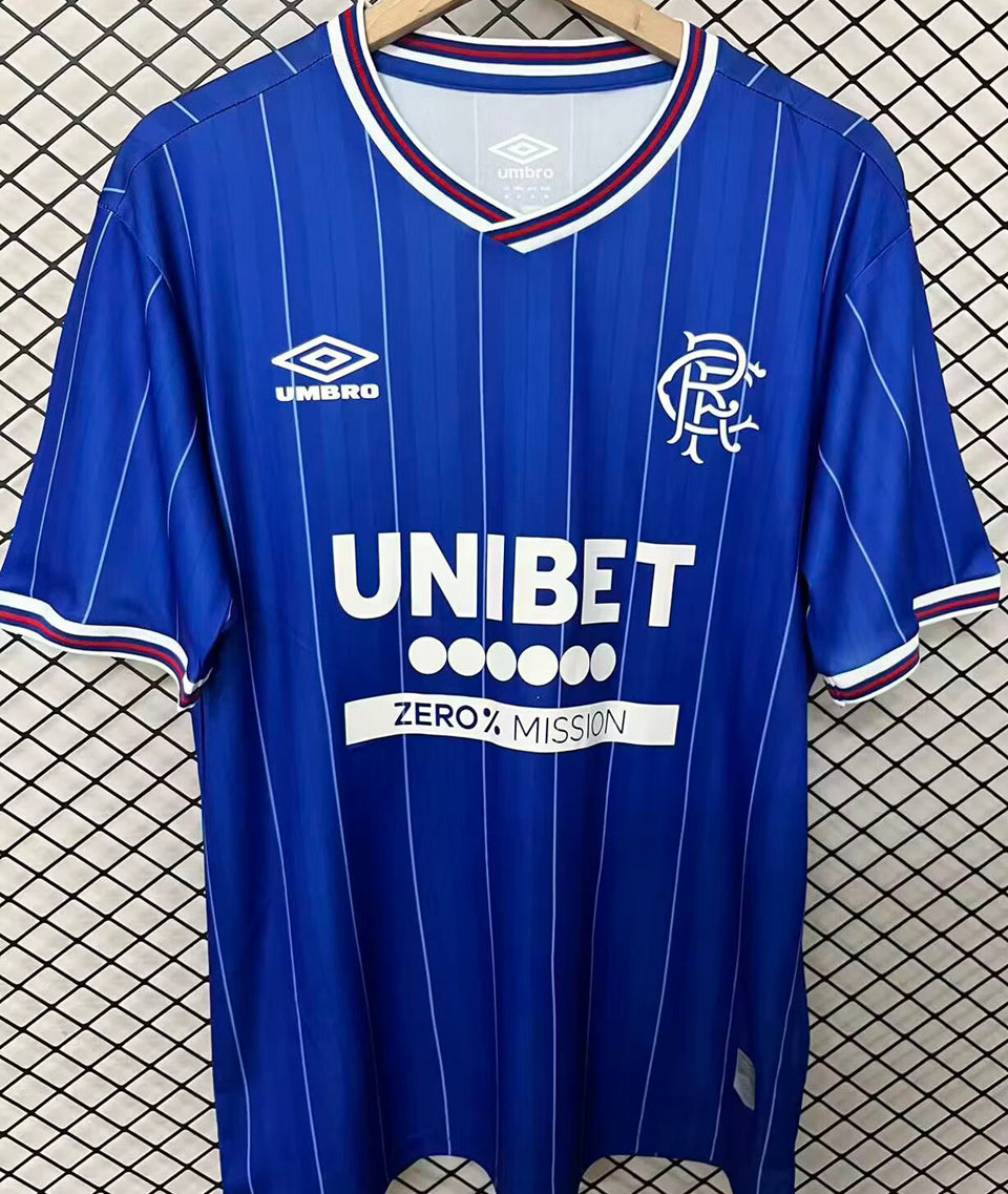 jersey 2026/27 glasgow rangers local manga corta versión fan