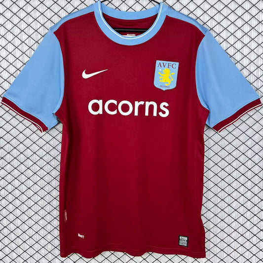Jersey 2009/2010 Aston Villa Local Manga corta Versión Fan Retro