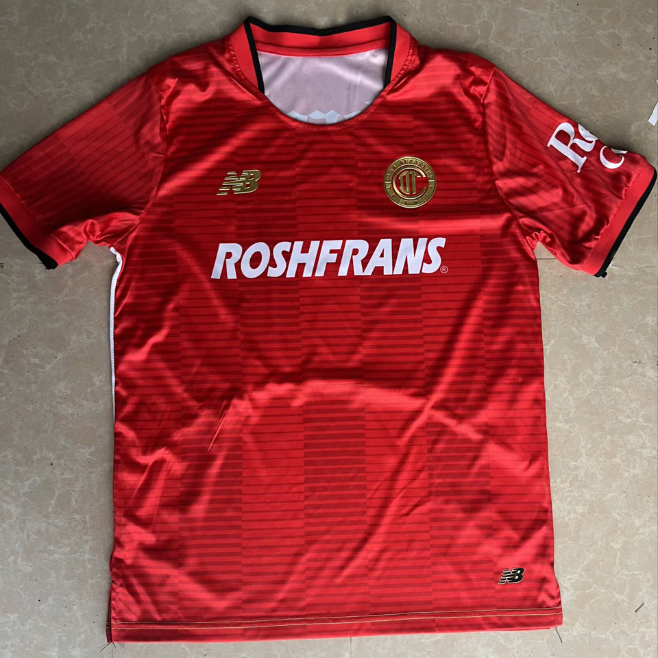 jersey 2025/26 deportivo toluca local manga corta versión fan retro
