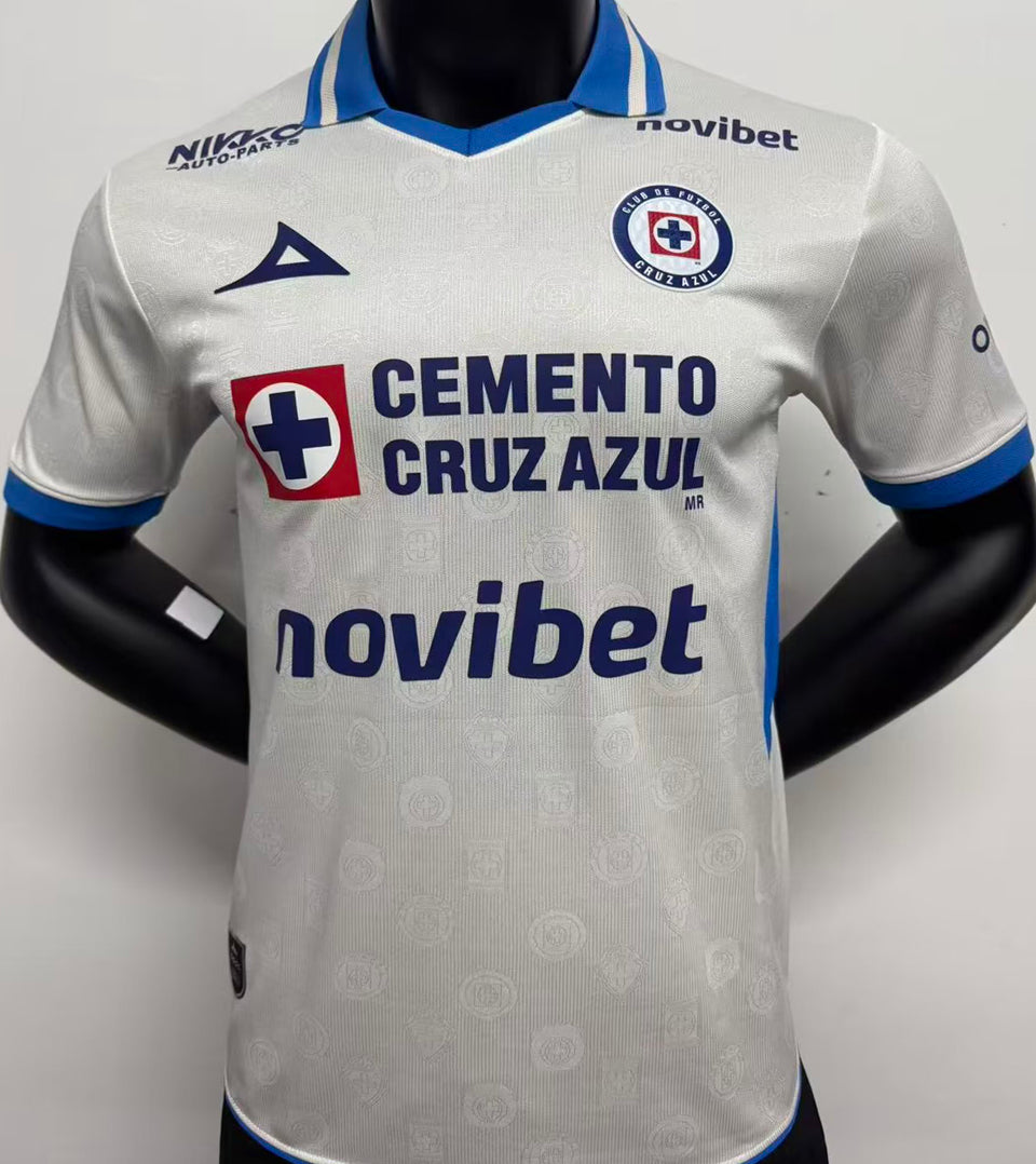 jersey 2026/27 cruz azul visitante manga corta versión jugador