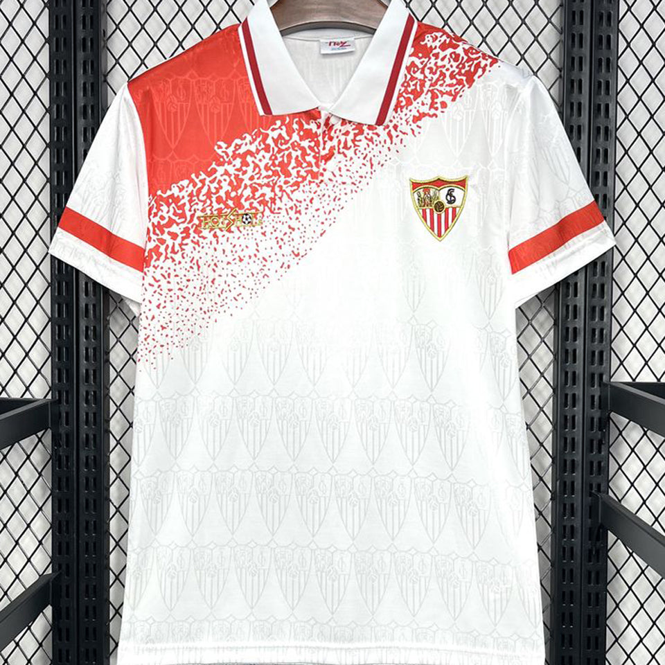 jersey 1993/94 sevilla fc local manga corta versión fan retro